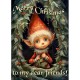 DUTCH LADY CHRISTMAS  GREETING CARD Whimsical Christmas 3